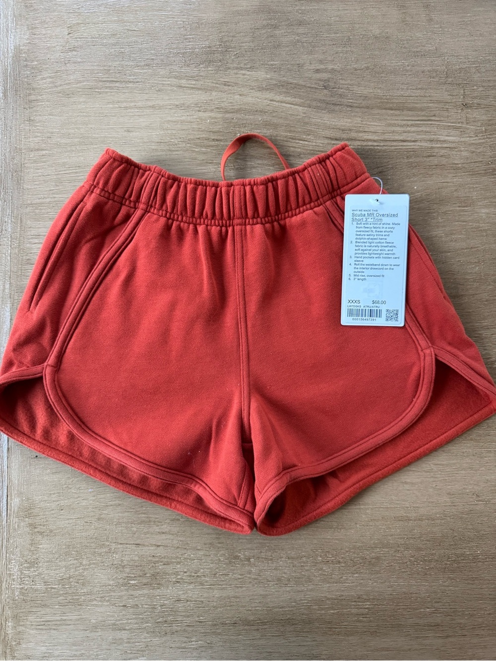 lululemon athletica Women’s Orange Athletic Shorts